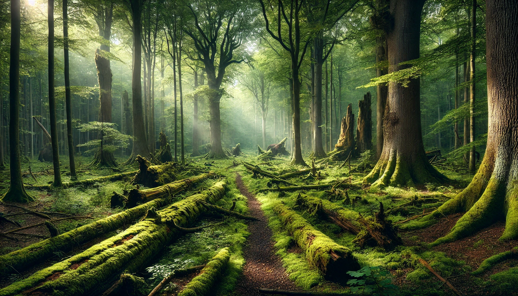 Białowieski Park Narodowy - obszar ochrony ścisłej, las naturalny niżu Europy